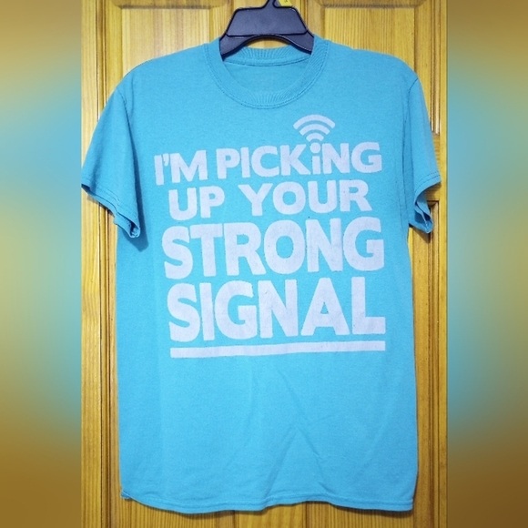 Blue Graphic T-Shirt,Size M - Picture 1 of 2